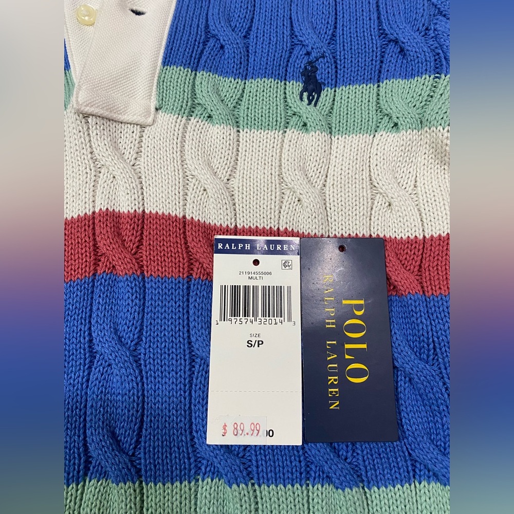 🐎Ralph Lauren: Slim-fit, Cable-knit Polo Shirt (05.02.2024) - Picture 5 of 14